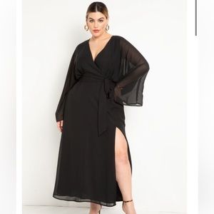 ELOQUII Surplice bodice maxi dress 16 NWT